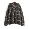 Oversized Camouflage Drawstring Hoodie