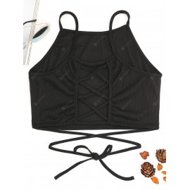 Strappy Back Crop Top