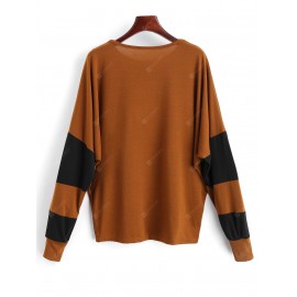Two Tone Batwing Top