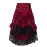 Stitching Lace Bag Hip Skirt