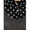 Plus Size Polka Dot Insert Sweater