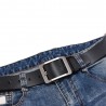 SAN VITALE Genuine Leather Adjustable Pin Buckle Men Belt