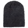 Plus Velvet Chaotic Small Horizontal Strip Head Sweater Cap