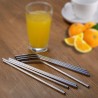 Practical 304 Stainless Steel Coffee Milk Tea Drink Straws Set
