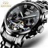 Swiss Solid Stainless Steel Men's Tourbillon Automatic Mechanical Watch