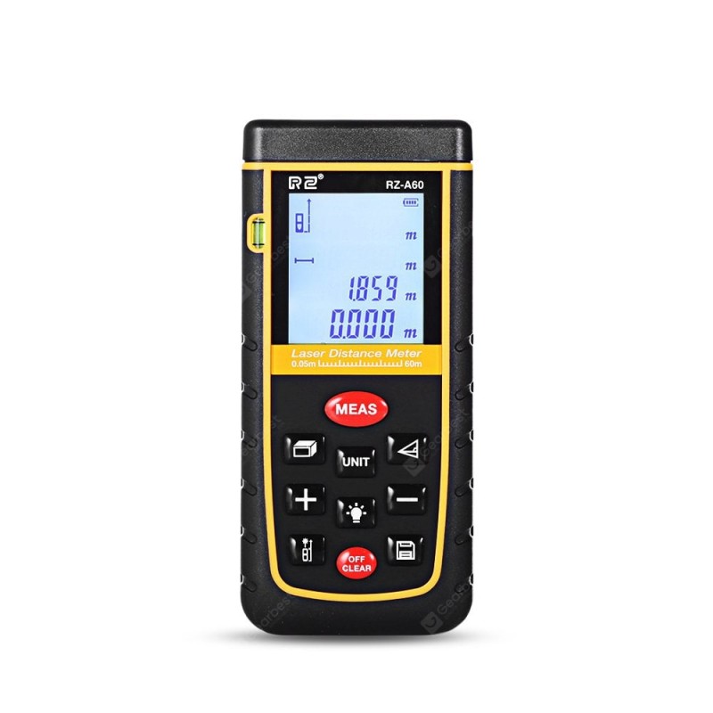 RZ A60 Laser Distance Meter 0.05 to 60m with Bubble Level