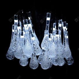 Waterproof Raindrop Shape Solar Energy String Lamp