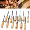 Wood Carving Knife Chisel Set 12 Pcs Sharp Woodworking Tools with Carrying Case Great for Beginners