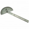 Ruler Protractor Stainless Steel Straighted Ruler and 180 Degree Carpenter 10CM Measuring Angle Meter