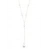 Vintage Pendant Faux Pearl Alloy Necklace