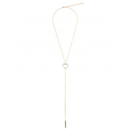 Romantic Hollow Out Heart Alloy Pendant Necklace