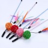 Pet Exercising Stick Interactive Toy Cat Teaser with Ball 1pc