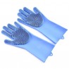 Thickening 270g Silicone Dishwashing Gloves Kitchen Cleaning Gloves Dishwashing Brush Housework Gloves Non-slip Insulation
