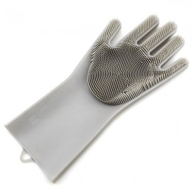 Silicone Cleaning Brush Magic Gloves for Protecting
