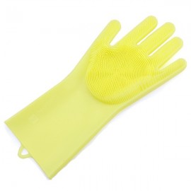 Silicone Cleaning Brush Magic Gloves for Protecting