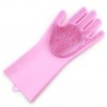 Silicone Cleaning Brush Magic Gloves for Protecting