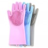 Silicone Cleaning Brush Magic Gloves for Protecting