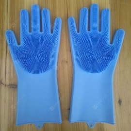 Silicone Dishwashing Gloves Kitchen Housework Gloves Anti-scalding Cleaning Gloves Household Kitchen Silicone Dishwashing Gloves