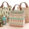 Portable Insulation Lunch Bag Waterproof Canvas Bag