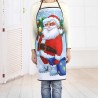 Santa Claus Pattern Waterproof Polyester Christmas Apron