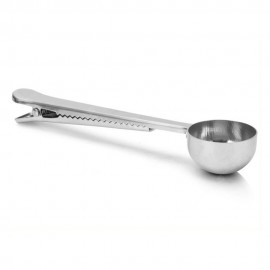 Stainless Steel Coffee Ice Cream Spoon with Clip
