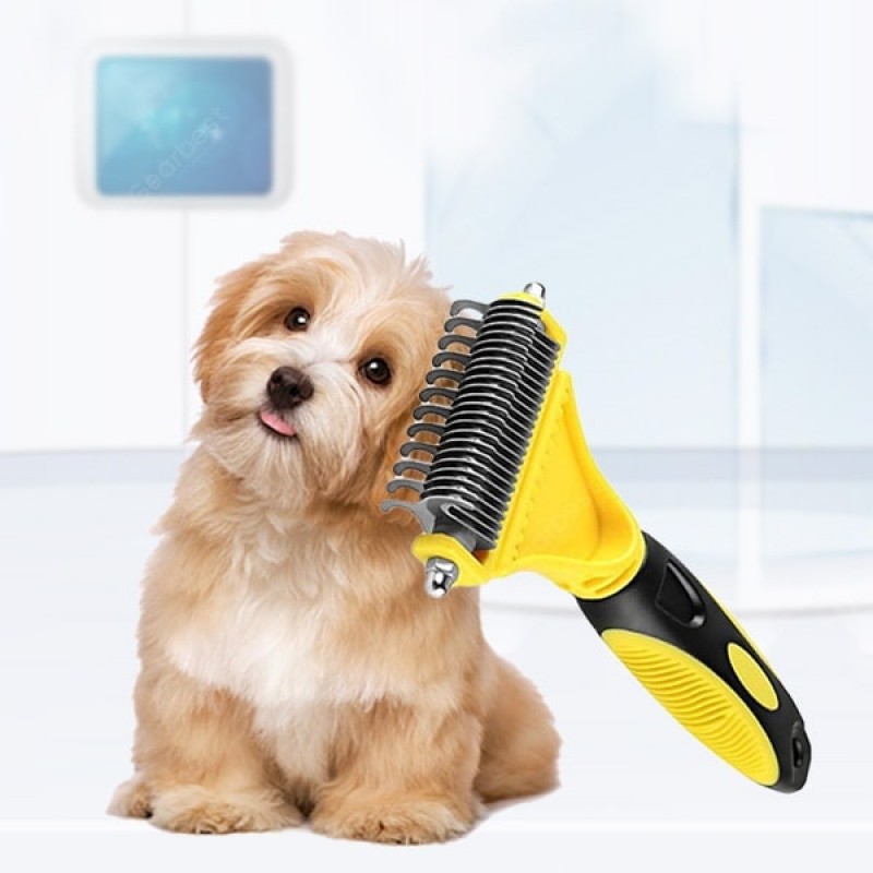 Pet Double-sided Open Comb Hair Removal Tool