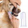 Soft Pet Finger Toothbrush Silicone Dog Brush Tool 4PCS