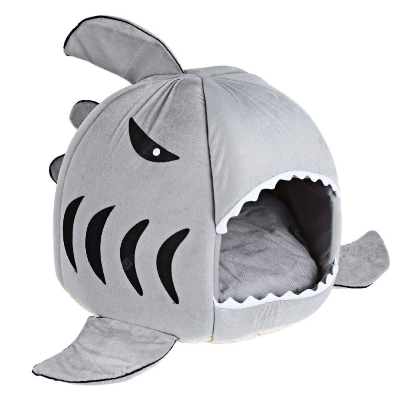 Novelty Soft Shark Mouth Shape Doghouse