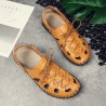 Men's Lace-up Fashion Half-drag Head Sandals Slippers