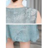Floral Embroidered Jacquard Loose Vintage Two Pieces Dresses