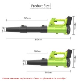 Cordless Leaf Blower with 21V Battery Charger Variable Speed Lightweight for Lawn Care Snow Blowing and Cleaning Debris and Dust US Plug