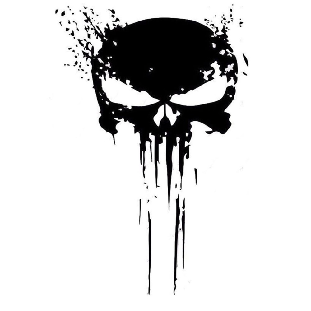 Punisher Skull Type Vinyl Car Decals Stickers Motorcycles Decoration