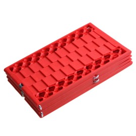 2Pcs Car Emergency Escape Plate Traction Mat Tire Grip Aid Foldable Non-Slip for Most SUVs Cars & Vans from Snow Ice Mud Sand