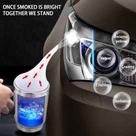 Car Headlight Polish Repair Tool Headlamp Polishing Kit Heating Atomization Cup Electrical Heating Cup with Anti-Drip Nozzle US Plug