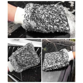 Ultra Portable Microfiber Multifunctional Car Wash Mitt Anti Scratch Wash Glove
