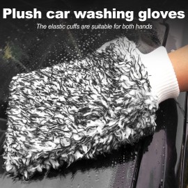 Ultra Portable Microfiber Multifunctional Car Wash Mitt Anti Scratch Wash Glove