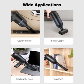 Handheld Vacuum, Cordless Car Vacuum Cleaner, 120W Portable Dust Buster with Rechargeable 1800mAh Battery for Pet Hair, Home, and Car Cleaning