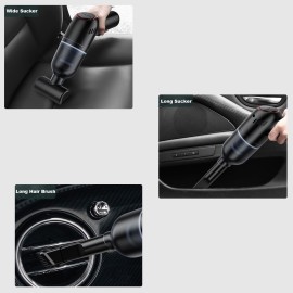 Handheld Vacuum, Cordless Car Vacuum Cleaner, 120W Portable Dust Buster with Rechargeable 1800mAh Battery for Pet Hair, Home, and Car Cleaning