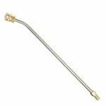 High Pressure Power Washer Wand 15 Inch Stainless Steel 30 Degrees Curved Rod Angled Extension Wand