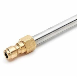 High Pressure Power Washer Wand 15 Inch Stainless Steel 30 Degrees Curved Rod Angled Extension Wand
