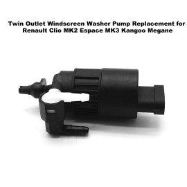 Twin Outlet Windscreen Washer Pump Replacement for Renault Clio MK2 Espace MK3 Kangoo Megane