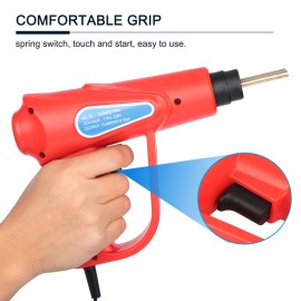 70W Hot Stapler, Plastic Welding Machine Car Bumper Repair Kit, Plier, 4 types Flat/Outside Corner/Inside Corner/Wave Staples, Welding Repairing Machine Welder Gun Repair
