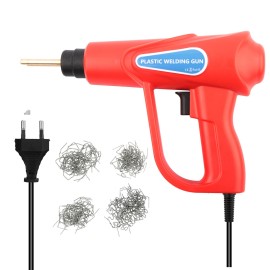 70W Hot Stapler, Plastic Welding Machine Car Bumper Repair Kit, Plier, 4 types Flat/Outside Corner/Inside Corner/Wave Staples, Welding Repairing Machine Welder Gun Repair