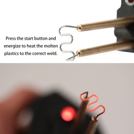 70W Hot Stapler, Plastic Welding Machine Car Bumper Repair Kit, Plier, 4 types Flat/Outside Corner/Inside Corner/Wave Staples, Welding Repairing Machine Welder Gun Repair