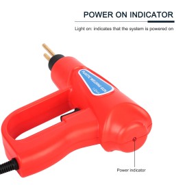 70W Hot Stapler, Plastic Welding Machine Car Bumper Repair Kit, Plier, 4 types Flat/Outside Corner/Inside Corner/Wave Staples, Welding Repairing Machine Welder Gun Repair