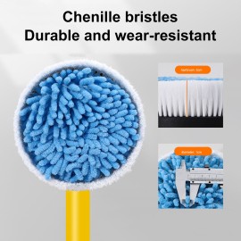 Car Wash Brush, Car Cleaning Kit, 360° Spin Car Wash Mop, High-pressure Foam Car Cleaning Brush, Detachable & Extendable Scrub Brush, For Car Home Cleaning & Garden Use