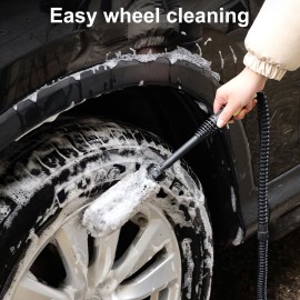 Car Wash Brush, Car Cleaning Kit, 360° Spin Car Wash Mop, High-pressure Foam Car Cleaning Brush, Detachable & Extendable Scrub Brush, For Car Home Cleaning & Garden Use