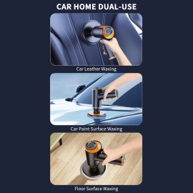 Car Mini Cordless Polisher Wireless Polishing Machine With Brush Scratch Repair Portable Handheld Car Detailing Tools