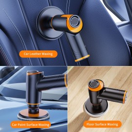 Car Mini Cordless Polisher Wireless Polishing Machine With Brush Scratch Repair Portable Handheld Car Detailing Tools