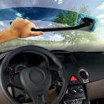 New Microfiber Auto Window Cleaner Windshield Fast Easy Shine Brush Handy Washable Cleaning Tool